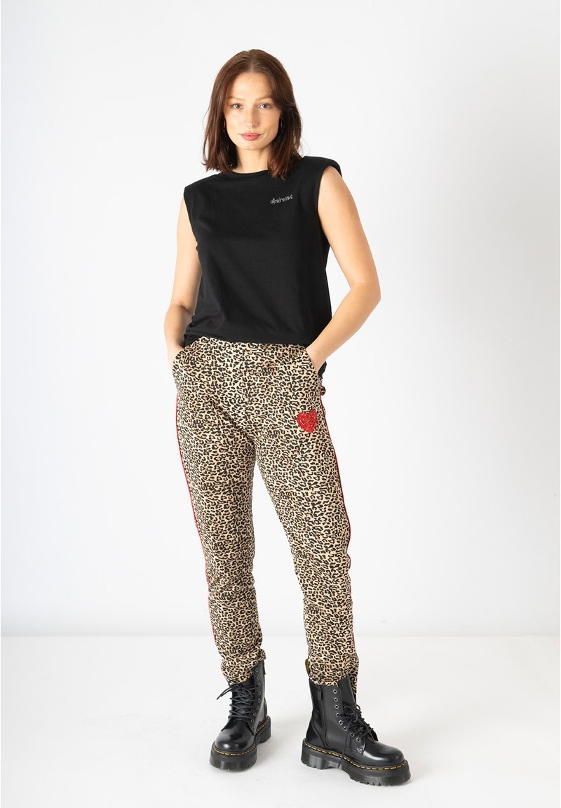 Pantalón Rockmantic Woman animal print para mujer, vista frontal alternativa.