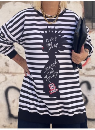 Sudadera Over Punk Rules Noc The Brand Nodrama