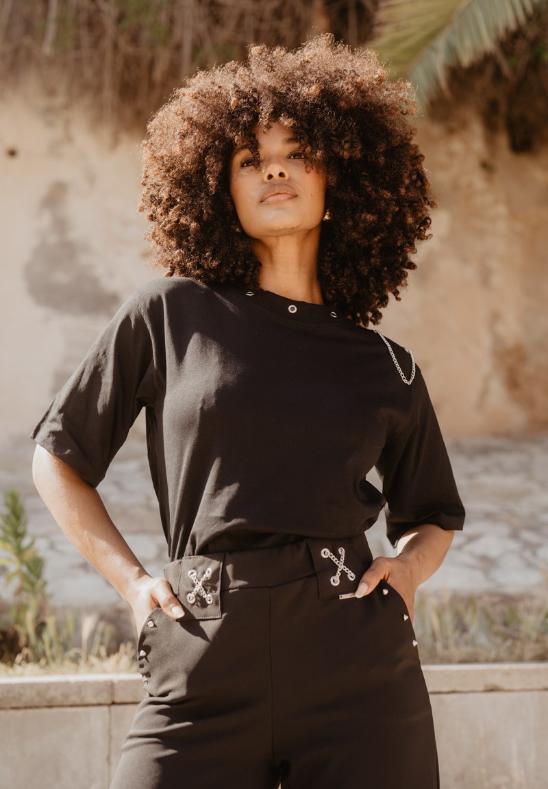 Camiseta Cadena Negra Animosa Nodrama