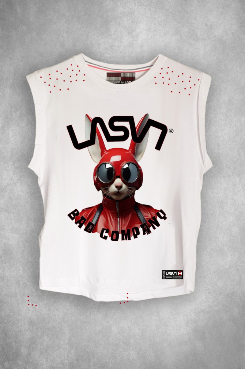 Camiseta De Mujer Lasal Bang Blanco Nodrama