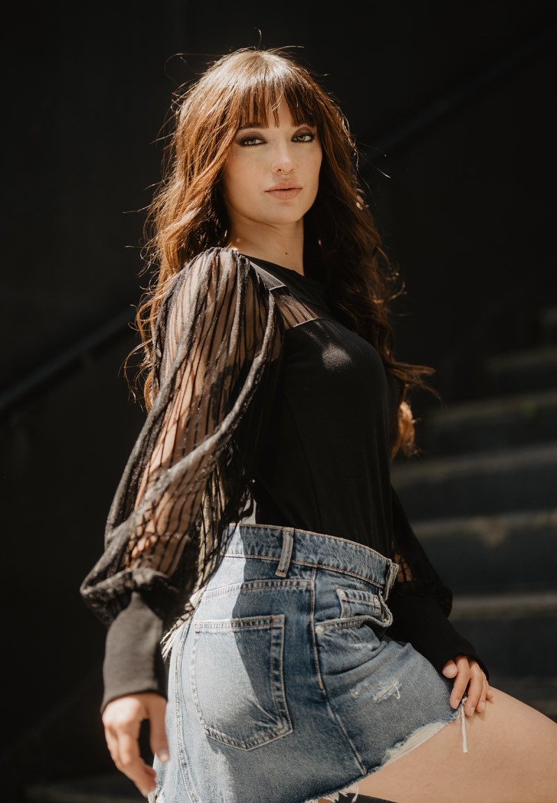 Camiset Manga Abullonada Tul Nodrama