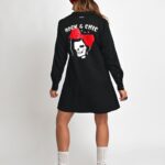 Vestido Rock Chic Negro Aire Retro Nodrama