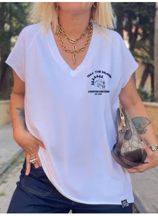 Camiseta Oversize Basic Skull Blanca Noc The Brand Nodrama-valladolid