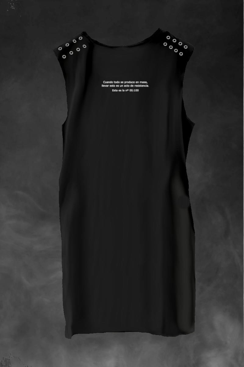 Vestido De Mujer Lasal Patch Negro Nodrama Valladolid