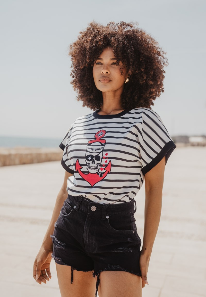 Camiseta Ancla Pirata Animosa Nodrama Valladolid