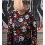 Camiseta Tul Skull Flower Noc The Brand Nodrama-valldolid