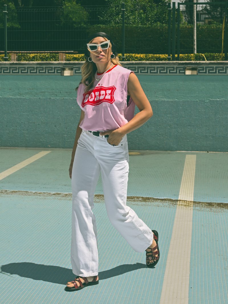 Cami Chica Borde Rosa Aire Retro Nodrama Valladolid
