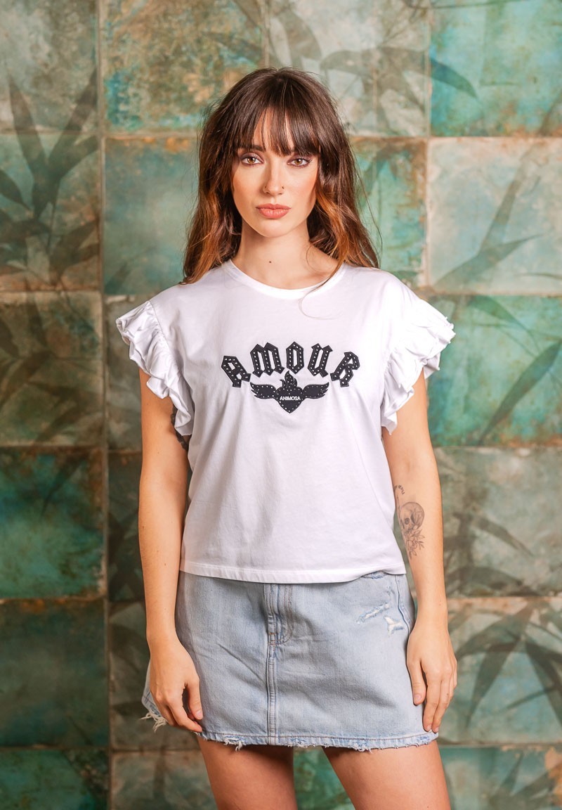 Camiseta Amour Blanca Animosa Valladolid