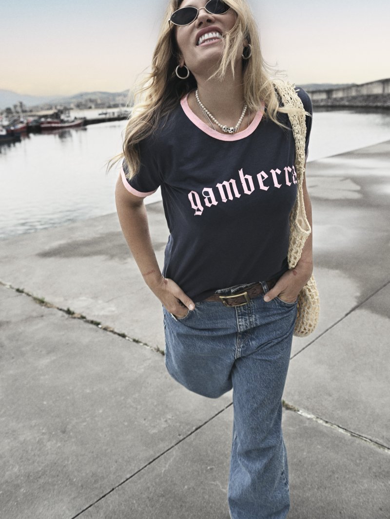 Camiseta Gamberra Azul Aire Retro1 Nodrama Valladolid