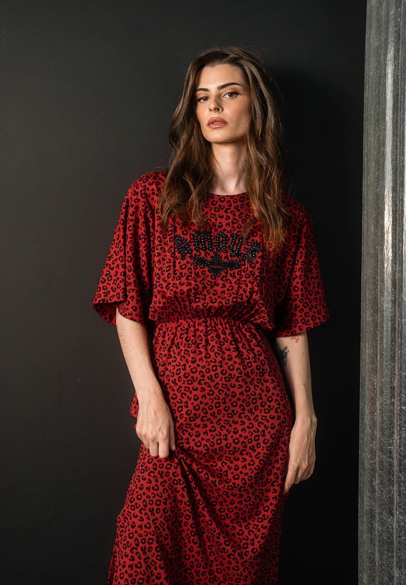 Vestido Animal Print Amour Animosa Valladolid Nodrama