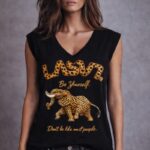Camiseta De Mujer Lasal Elefant Negro Valladolid Nodrama