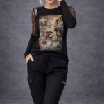 Camiseta De Mujer LasSal 1953 Negro Nodrama Valladolid