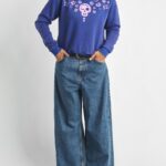 Sudadera Azul Calavera Aire Retro Valladolid