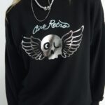 Sudadera Negra Aire Retro Valladolid
